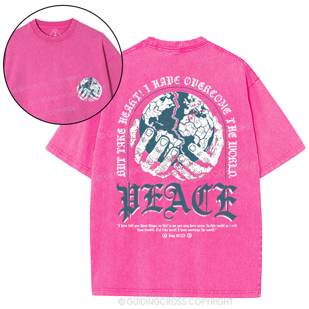 Peace Christian Washed T-Shirt