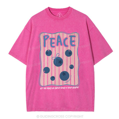 Peace Christian Washed T-Shirt