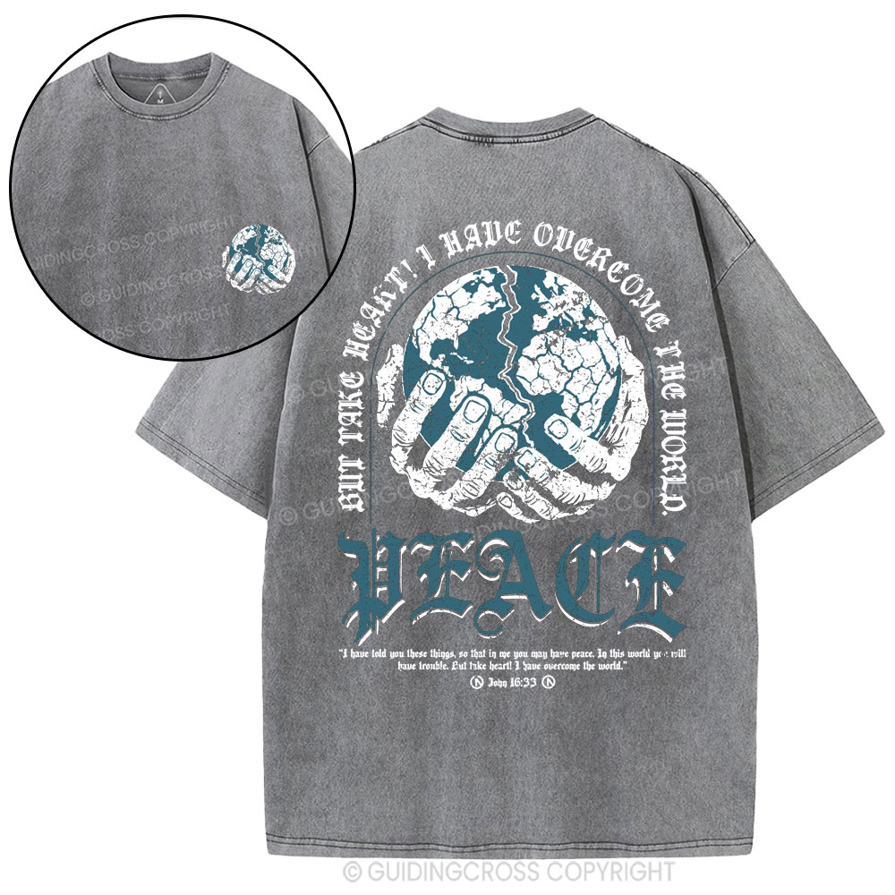 Peace Christian Washed T-Shirt