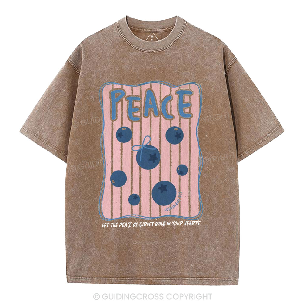 Peace Christian Washed T-Shirt