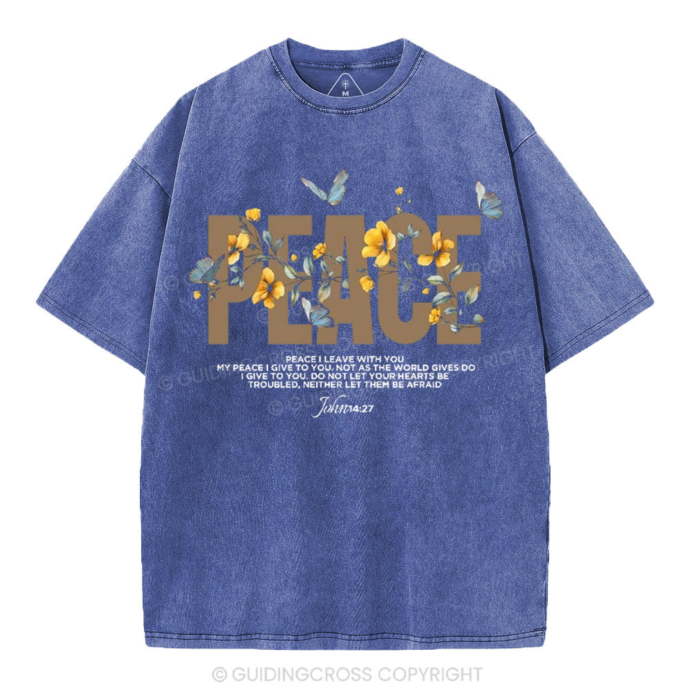 Peace Christian Washed T-Shirt