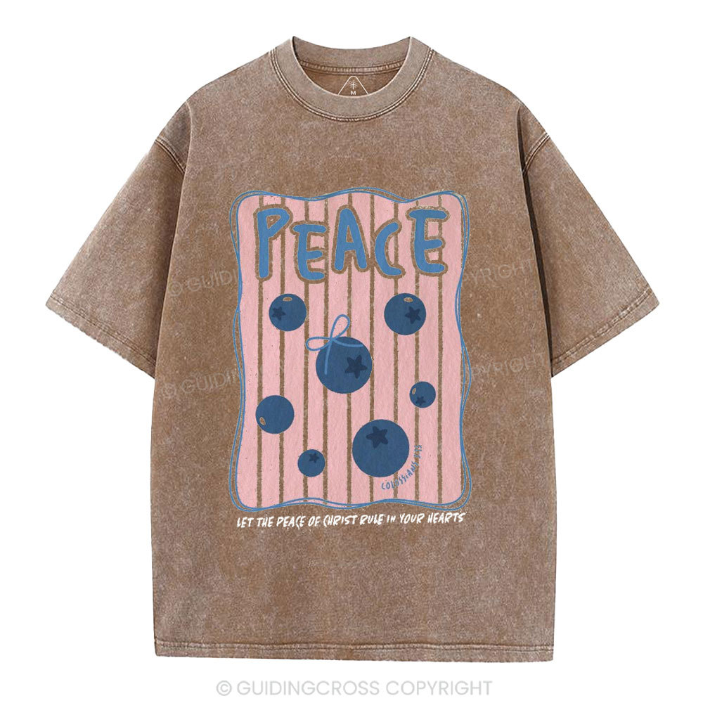 Peace Christian Washed T-Shirt