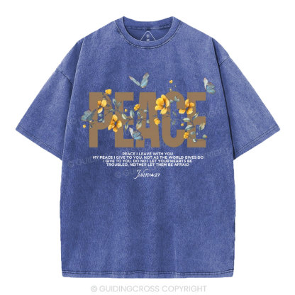 Peace Christian Washed T-Shirt