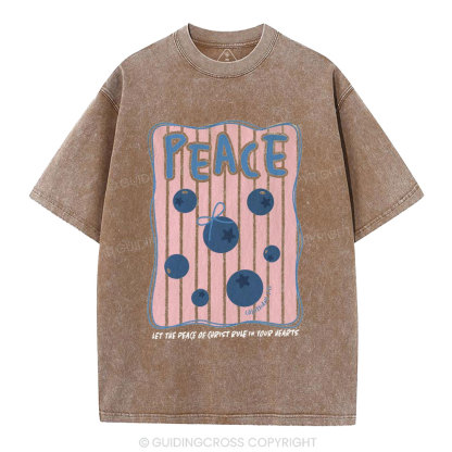 Peace Christian Washed T-Shirt