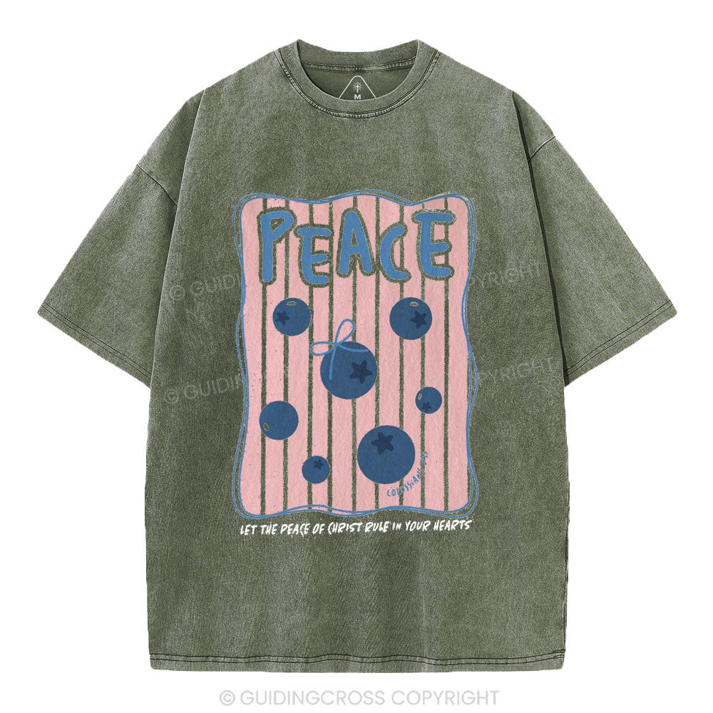 Peace Christian Washed T-Shirt
