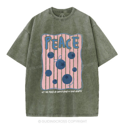 Peace Christian Washed T-Shirt