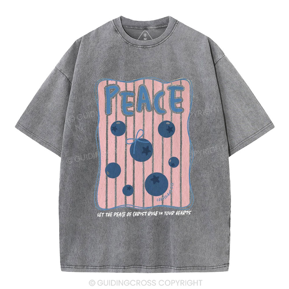Peace Christian Washed T-Shirt