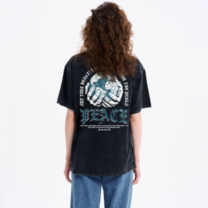 Peace Christian Washed T-Shirt