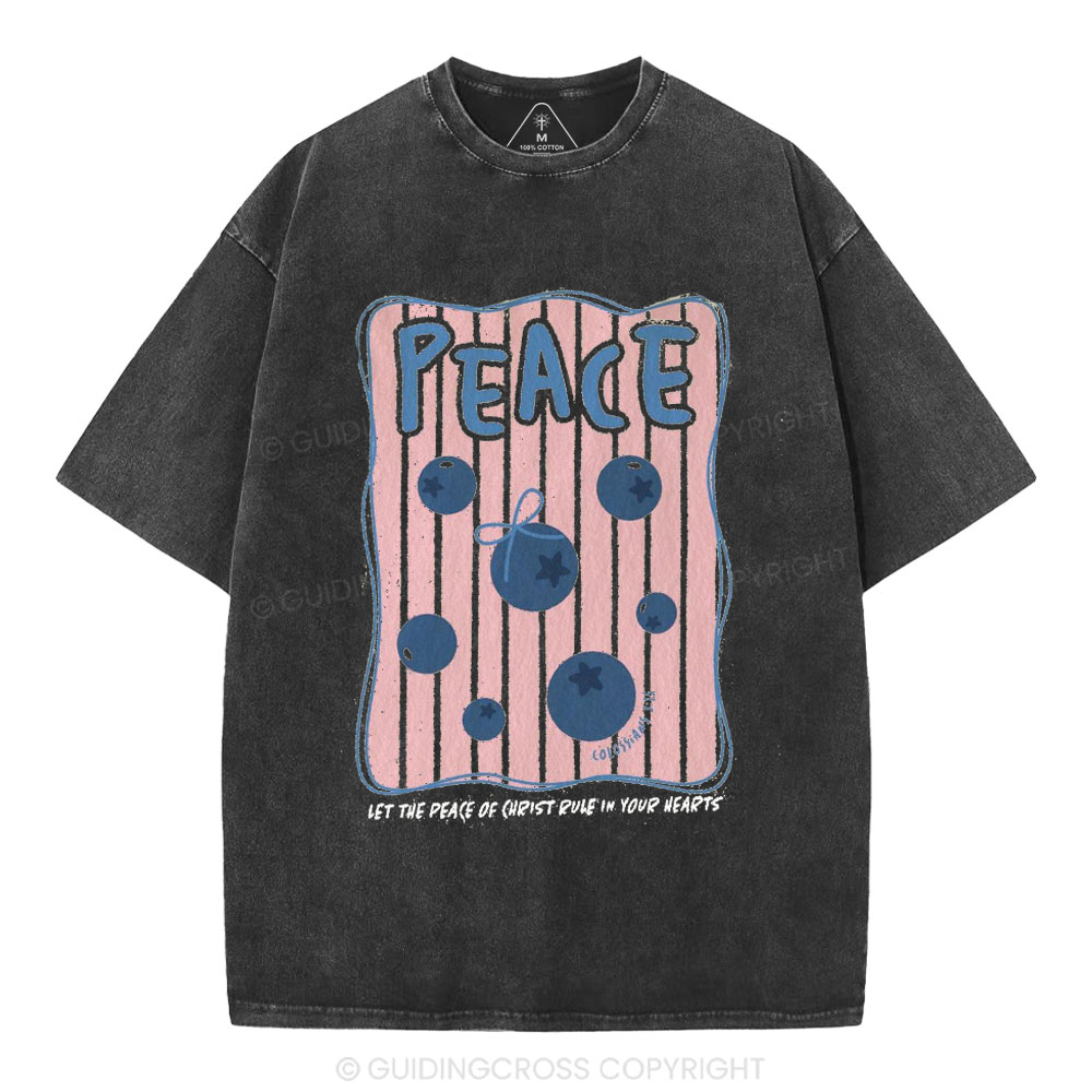 Peace Christian Washed T-Shirt