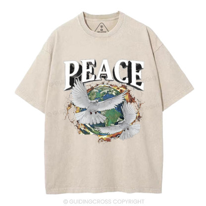 Peace Christian Washed T-Shirt