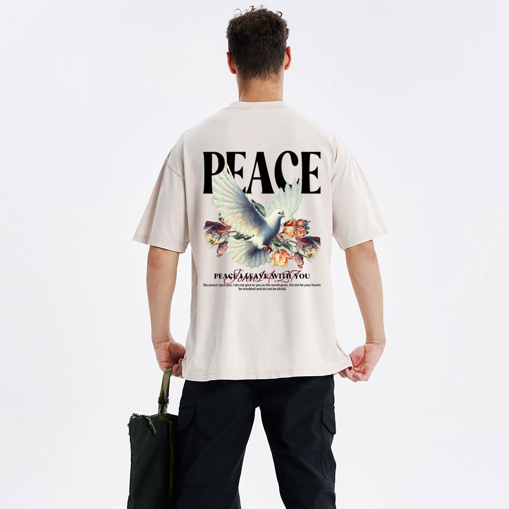 Peace Christian washed T-Shirt
