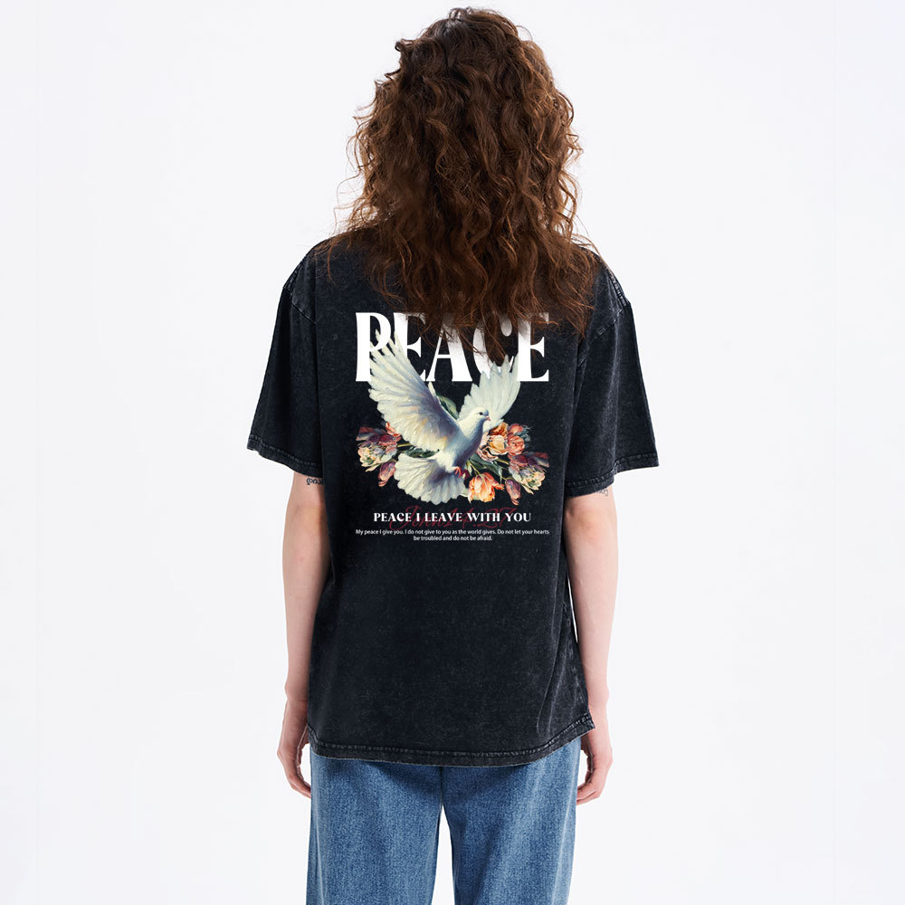 Peace Christian washed T-Shirt