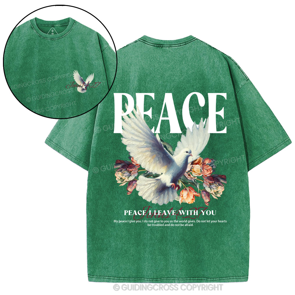 Peace Christian washed T-Shirt