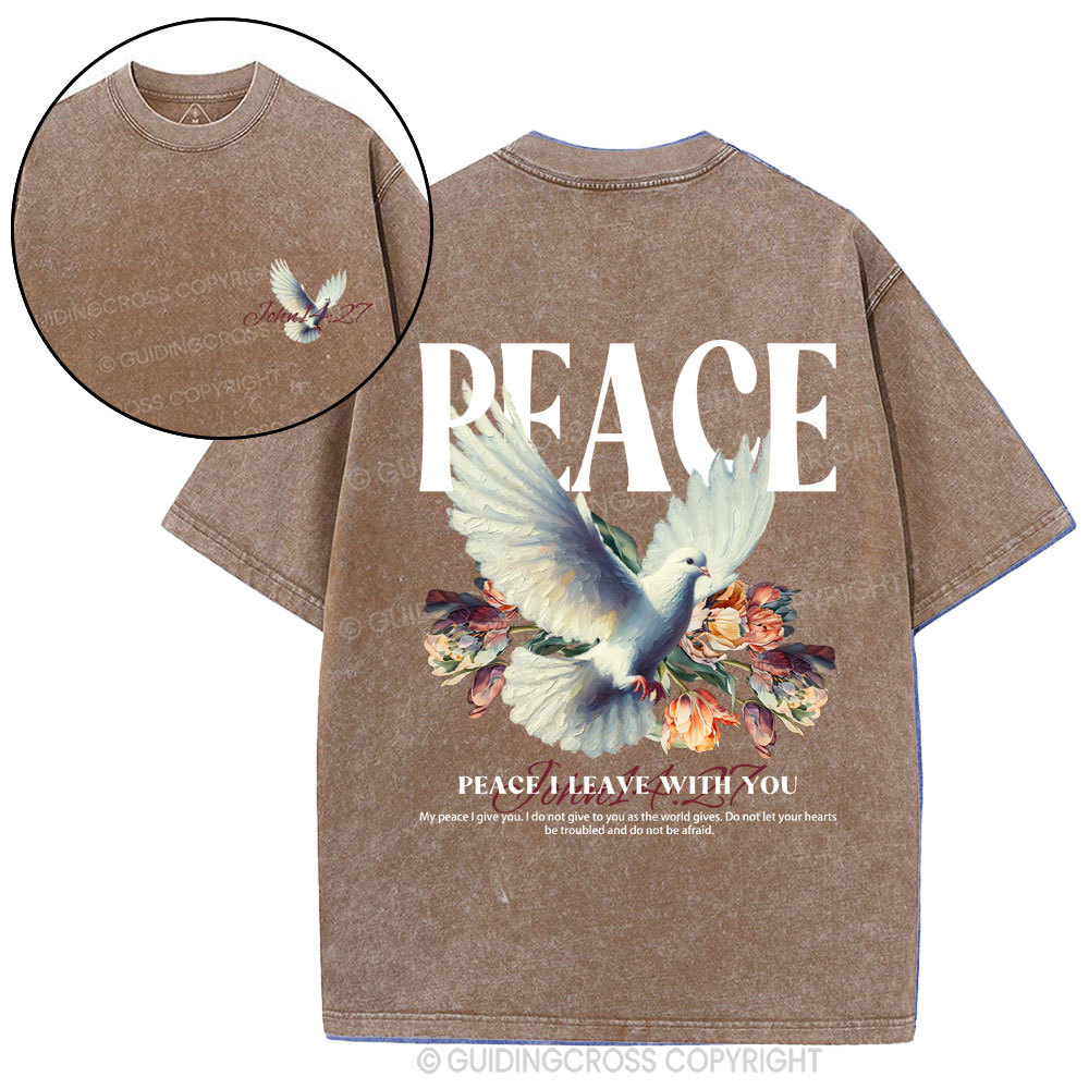 Peace Christian washed T-Shirt
