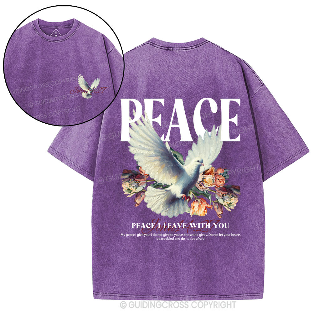 Peace Christian washed T-Shirt