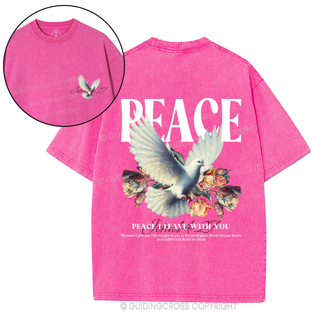 Peace Christian washed T-Shirt