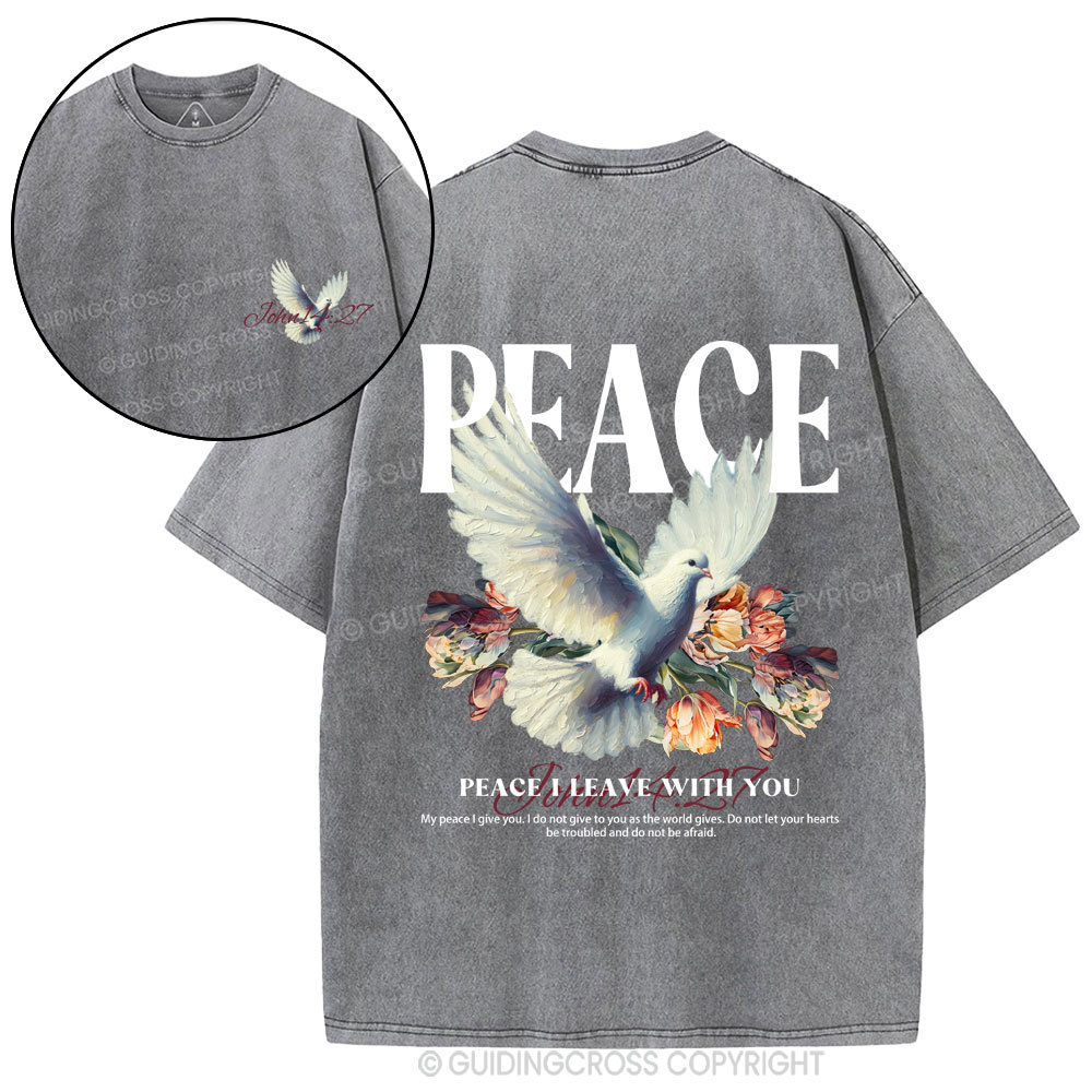 Peace Christian washed T-Shirt