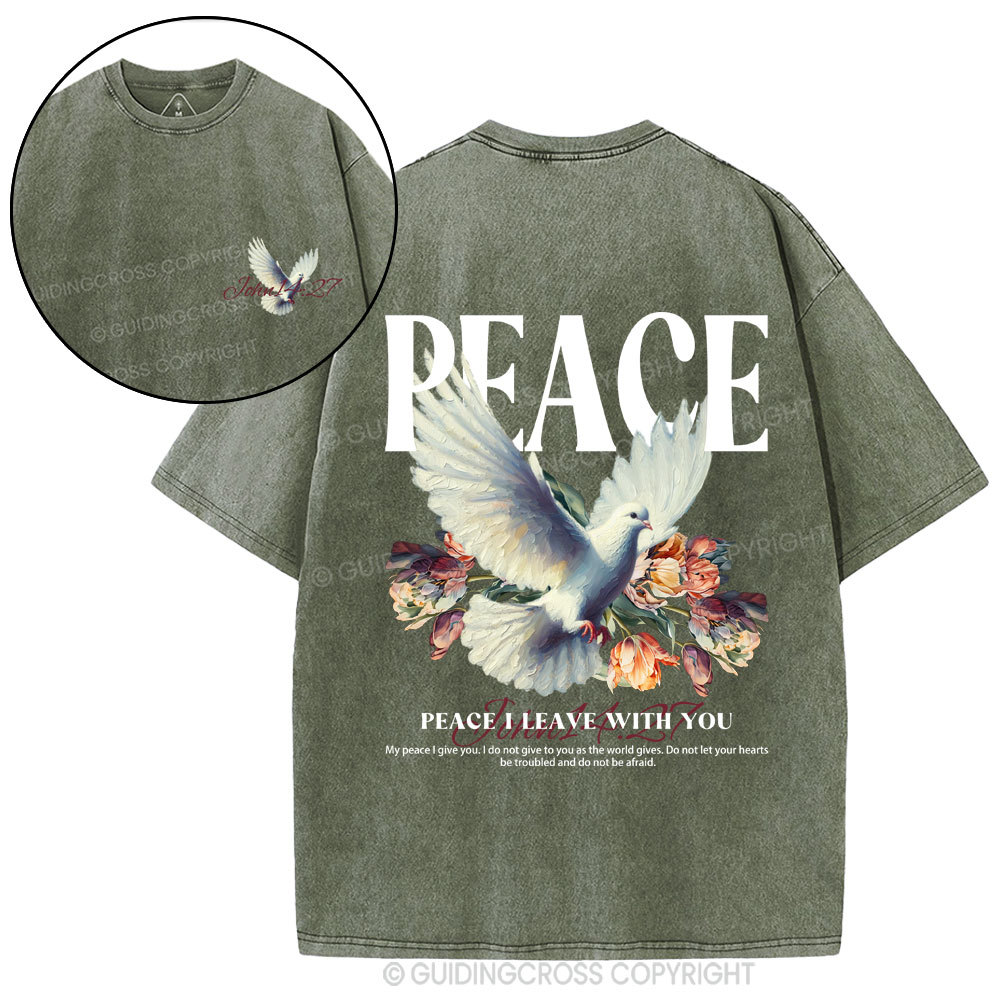 Peace Christian washed T-Shirt
