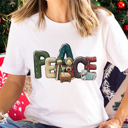 Peace Christmas Christian T-Shirt