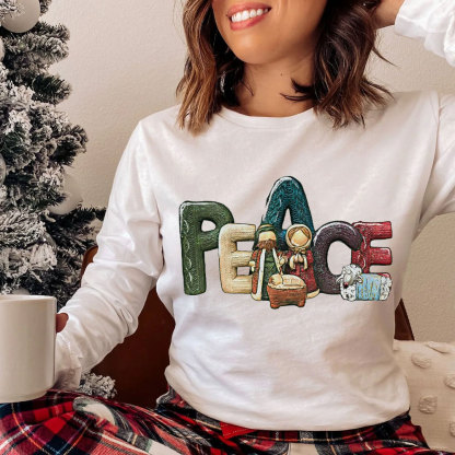 Peace Christmas Christian T-Shirt