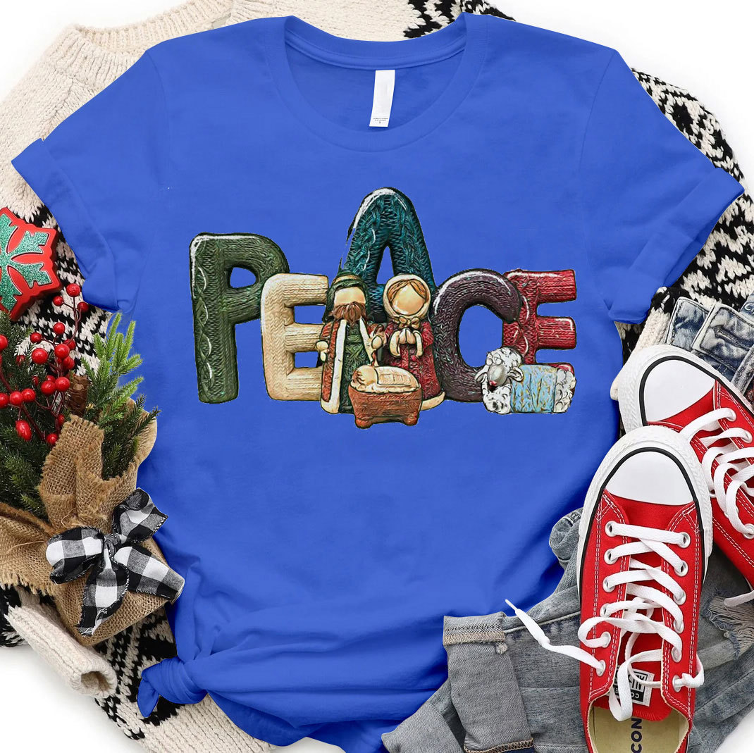 Peace Christmas Christian T-Shirt