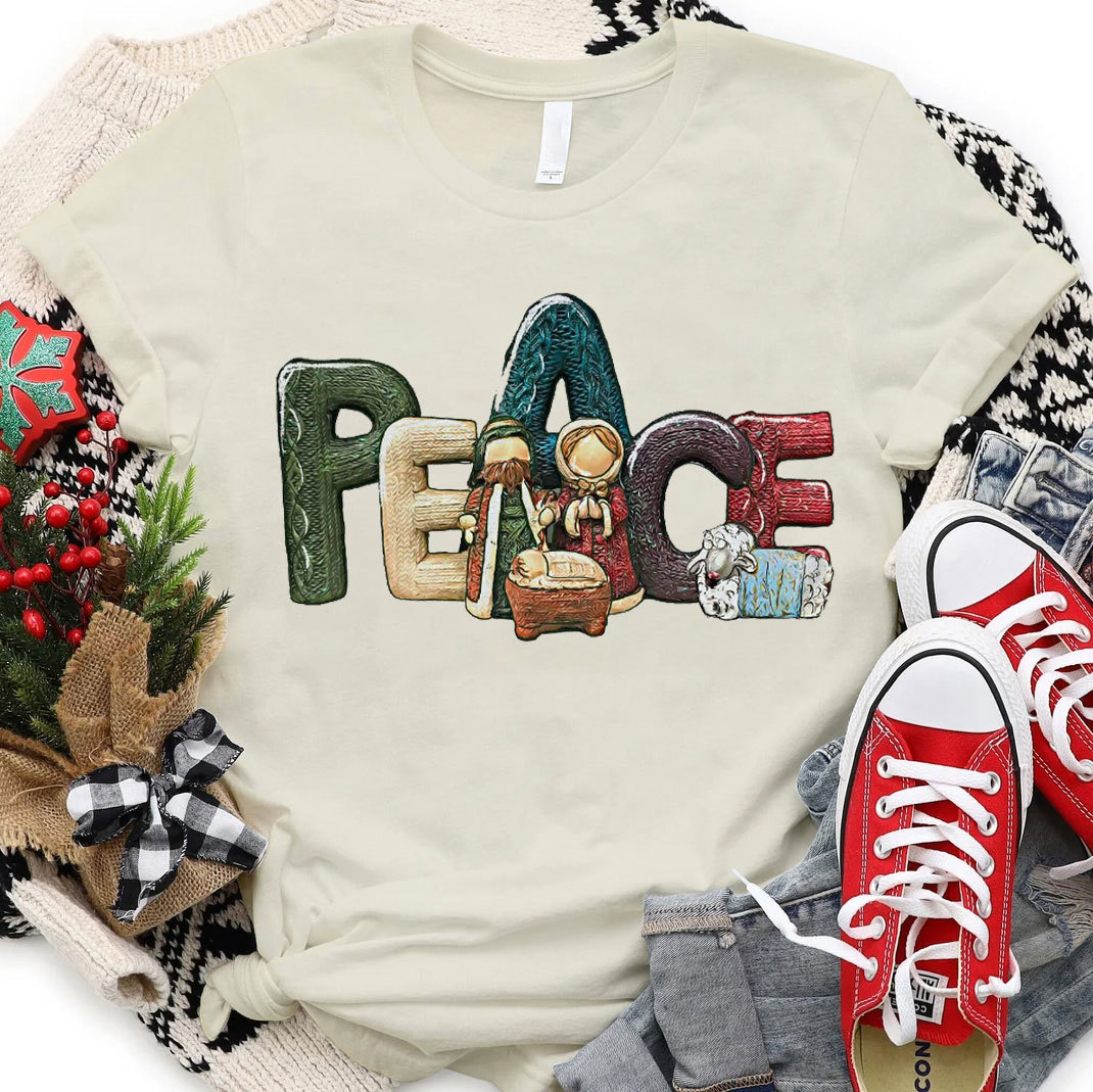 Peace Christmas Christian T-Shirt