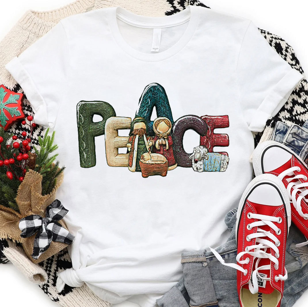 Peace Christmas Christian T-Shirt
