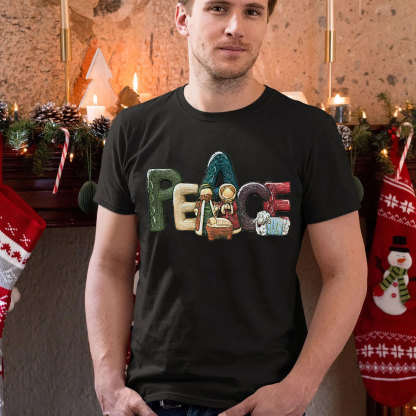 Peace Christmas Christian T-Shirt