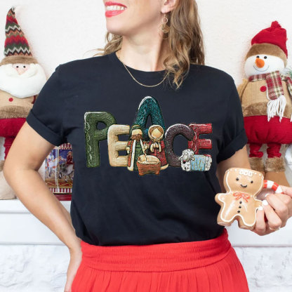 Peace Christmas Christian T-Shirt