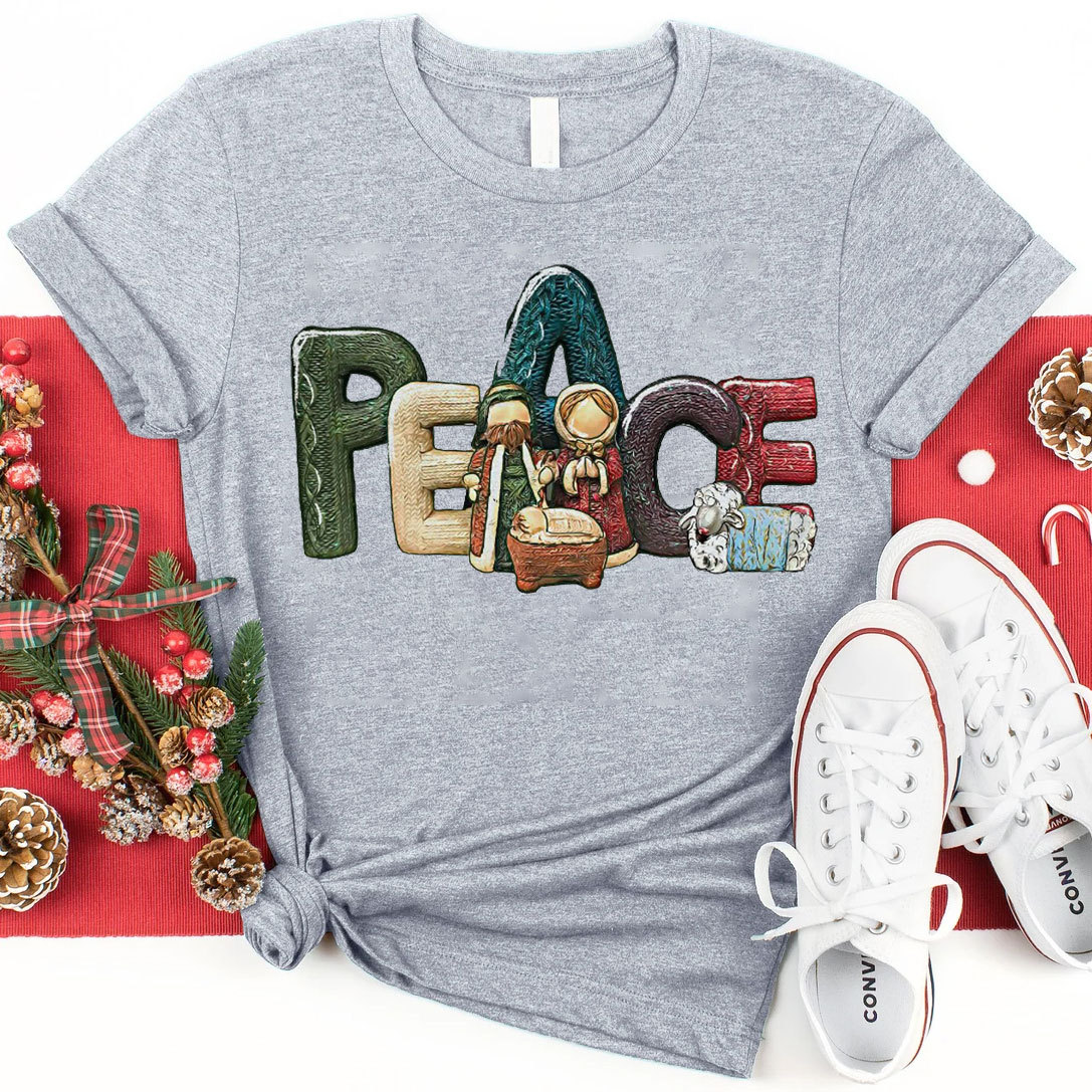 Peace Christmas Christian T-Shirt