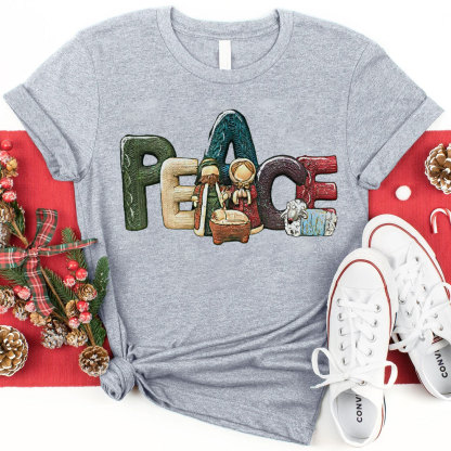 Peace Christmas Christian T-Shirt