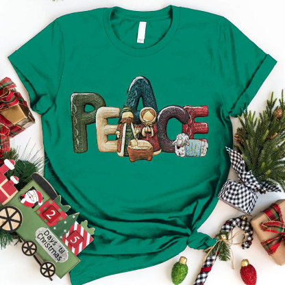 Peace Christmas Christian T-Shirt