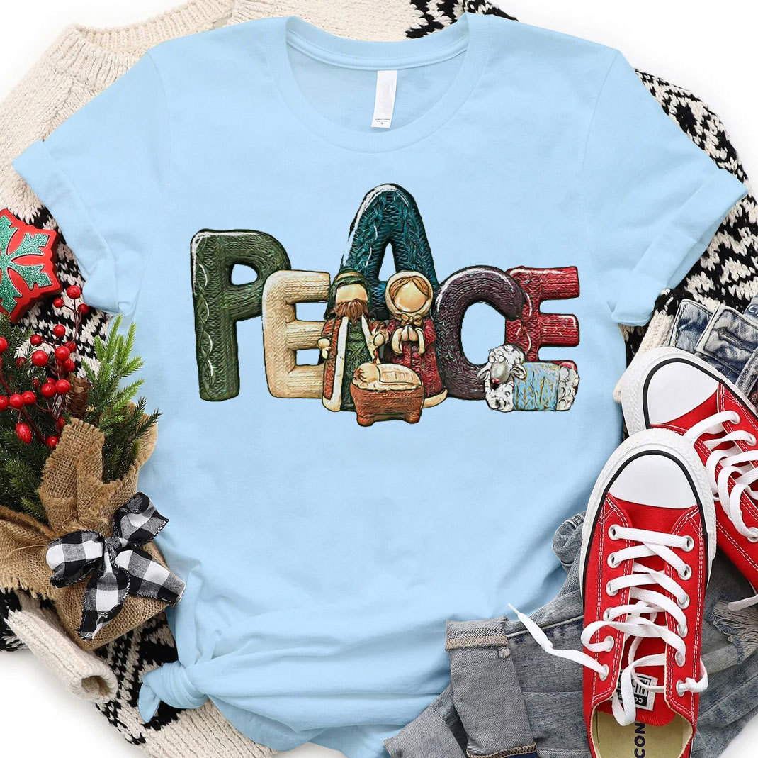 Peace Christmas Christian T-Shirt