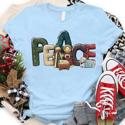 Peace Christmas Christian T-Shirt