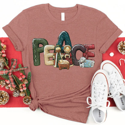 Peace Christmas Christian T-Shirt
