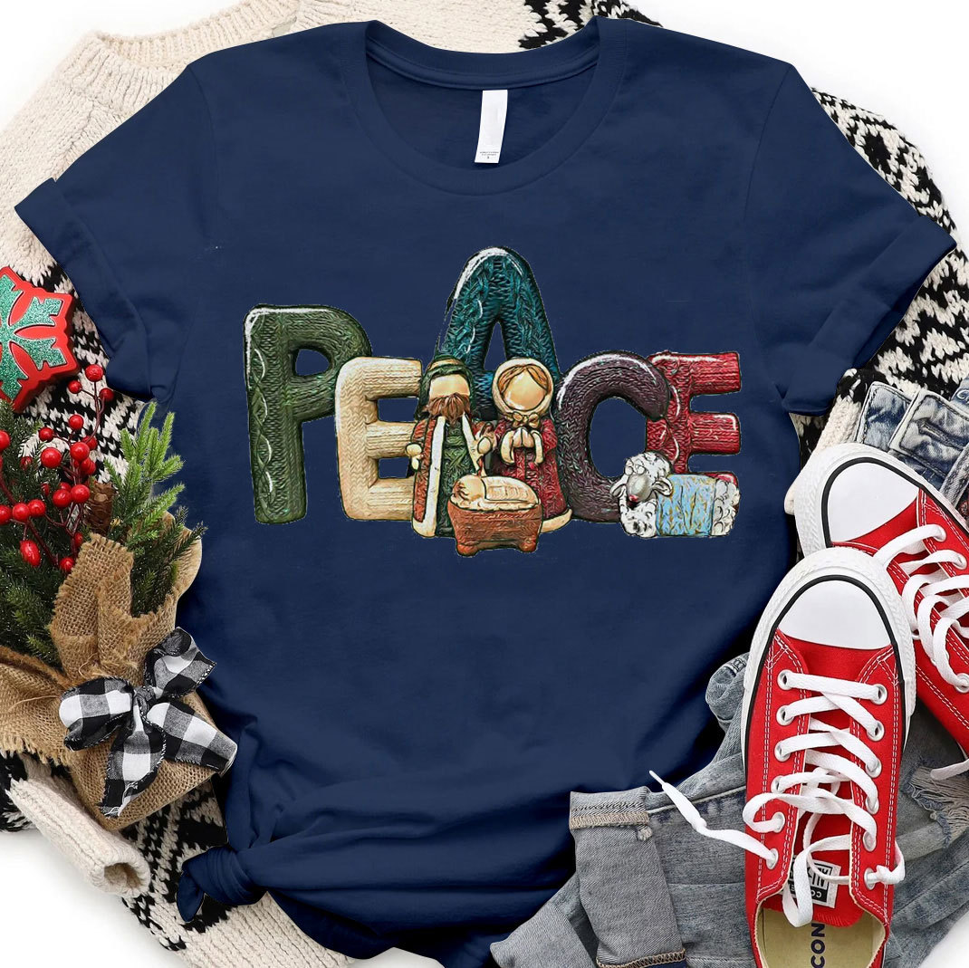 Peace Christmas Christian T-Shirt
