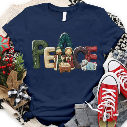 Peace Christmas Christian T-Shirt