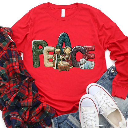 Peace Christmas Christian T-Shirt