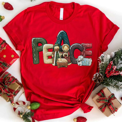 Peace Christmas Christian T-Shirt