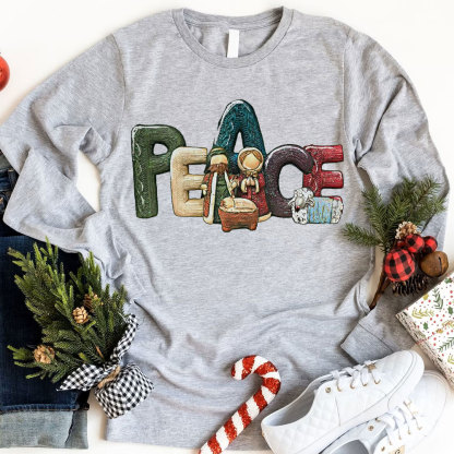 Peace Christmas Christian T-Shirt