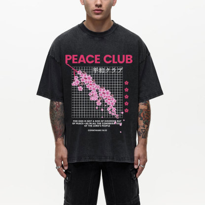 Peace Club Christian Washed T-Shirt