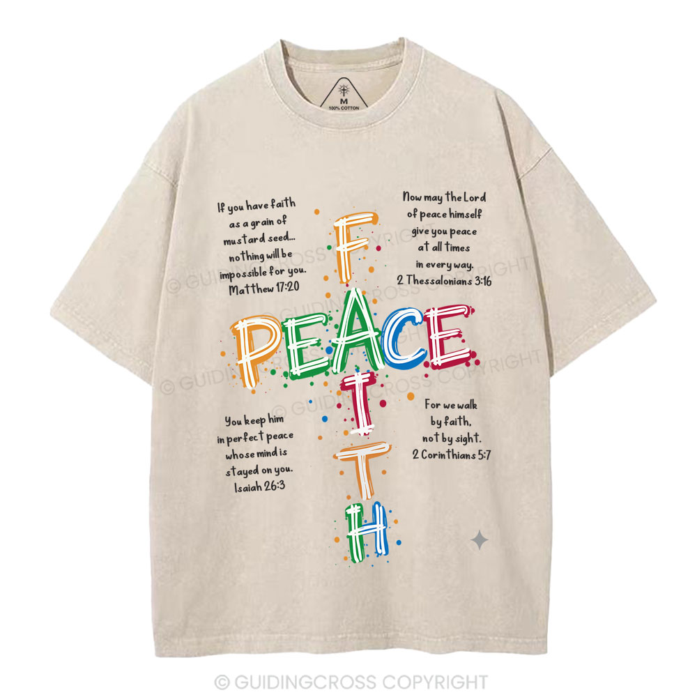 Peace Christian Washed T-Shirt