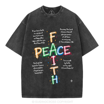 Peace Christian Washed T-Shirt