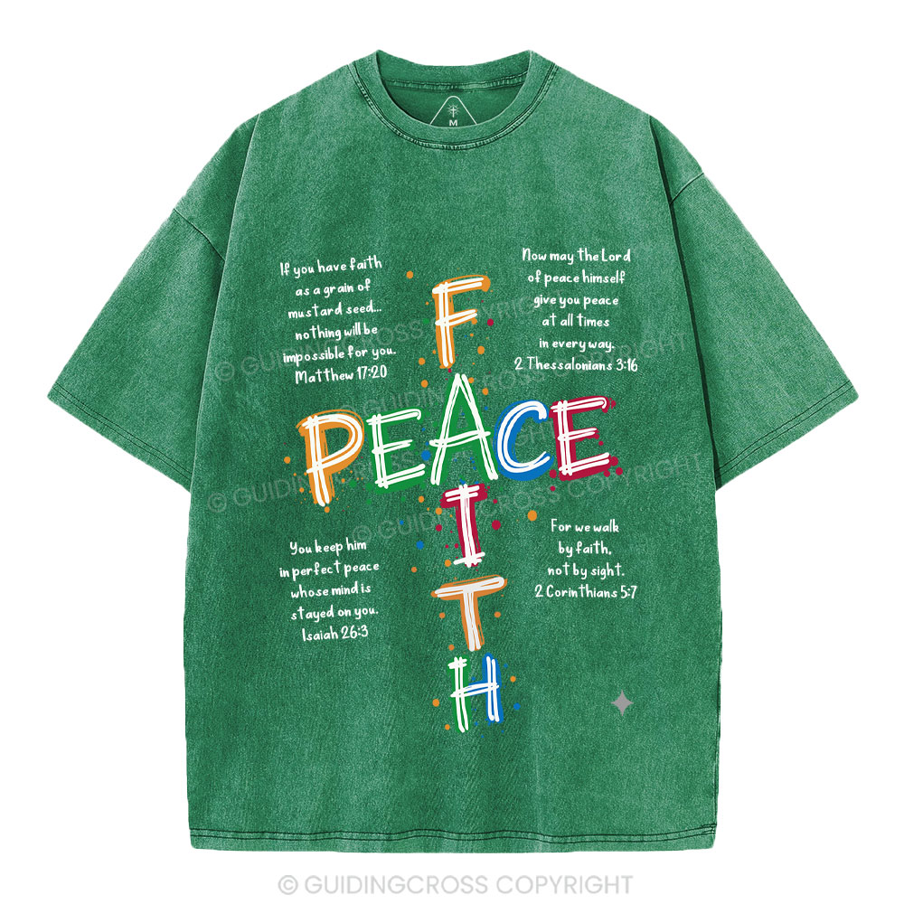 Peace Christian Washed T-Shirt