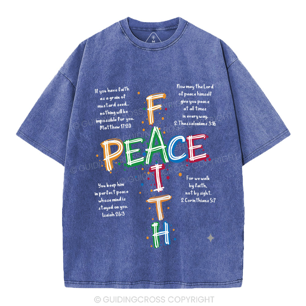Peace Christian Washed T-Shirt