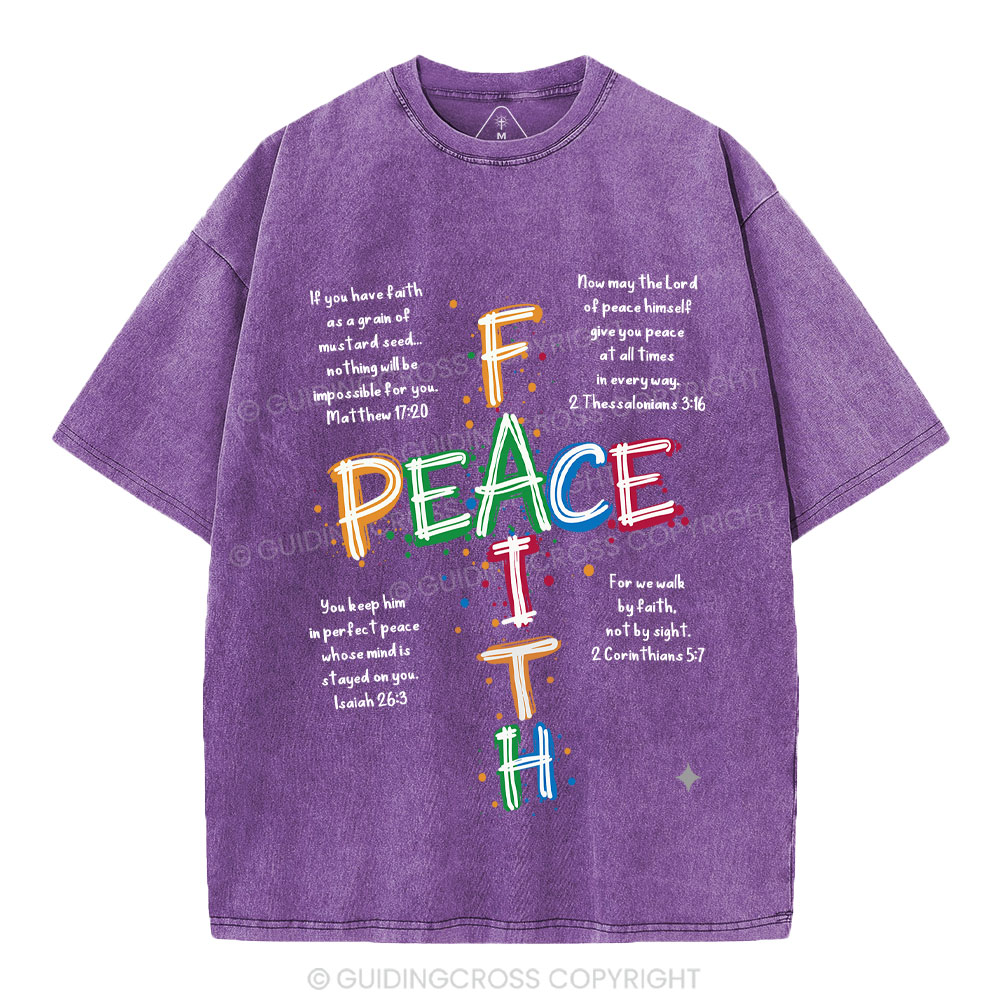 Peace Christian Washed T-Shirt
