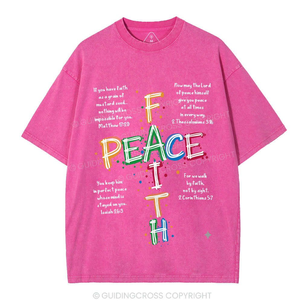 Peace Christian Washed T-Shirt