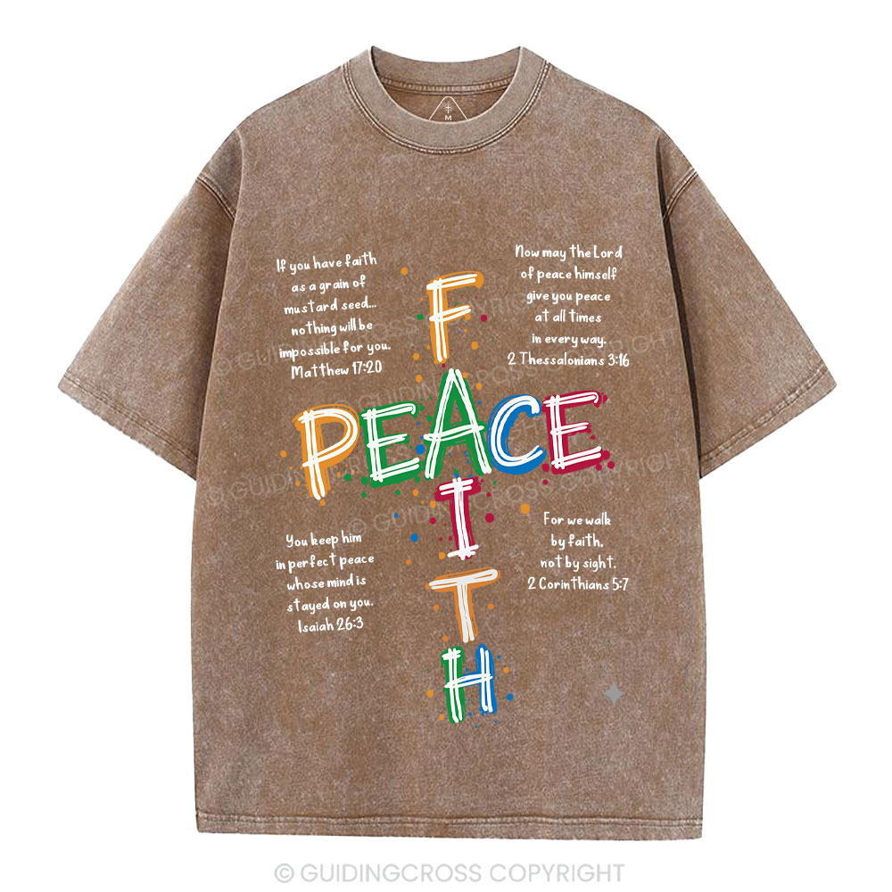 Peace Christian Washed T-Shirt
