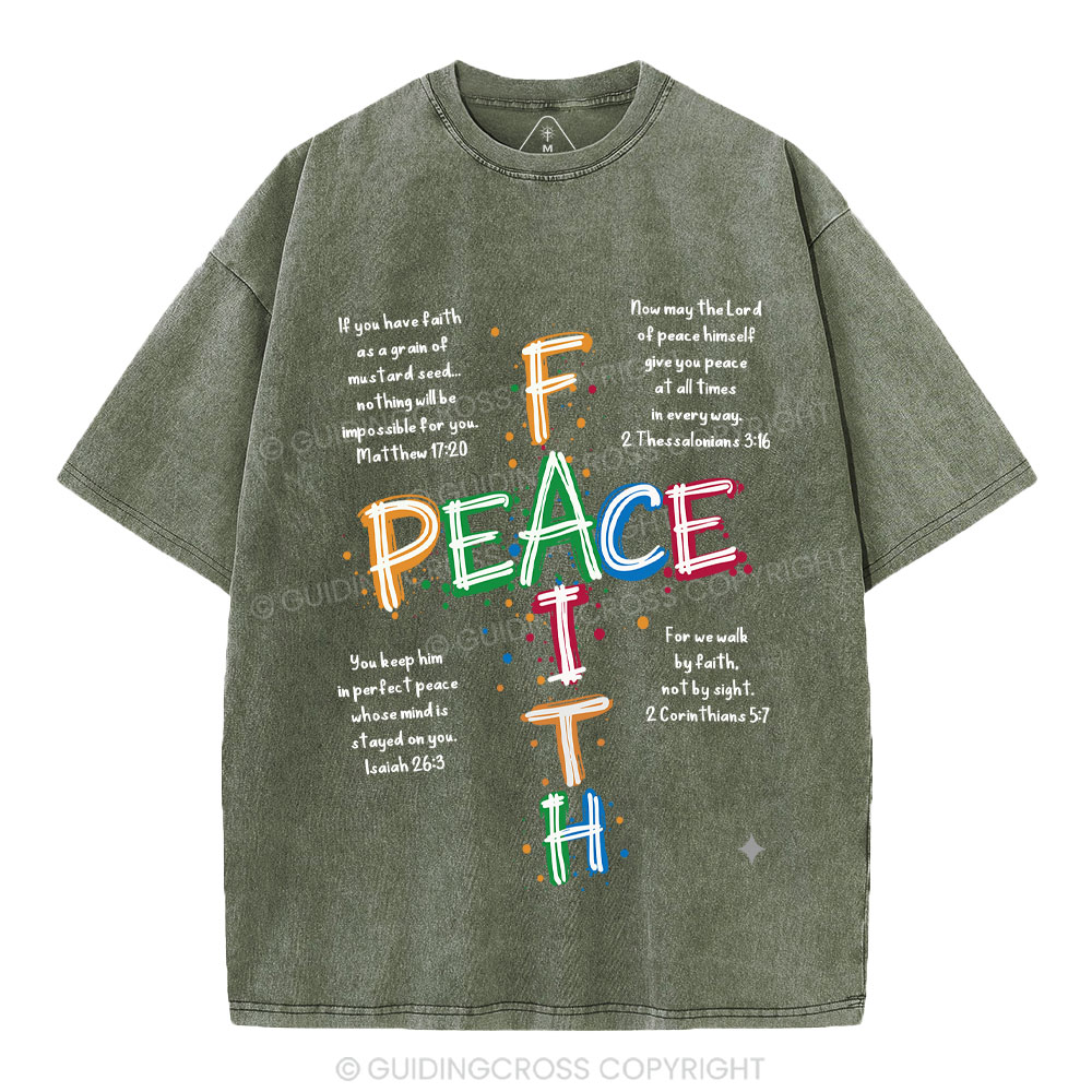 Peace Christian Washed T-Shirt