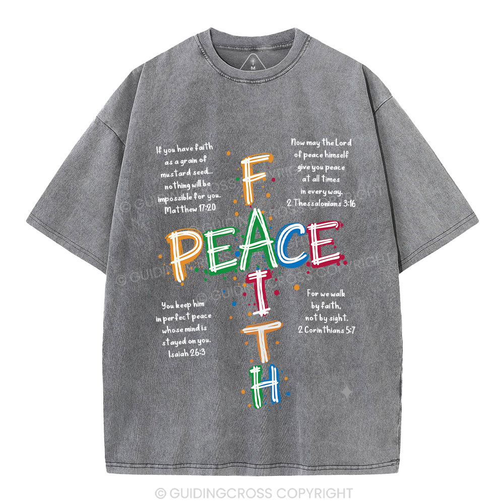 Peace Christian Washed T-Shirt